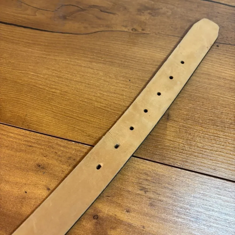 Men's Brown Leather Belt Made in the USA Size Large